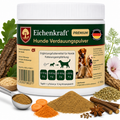 Premium Hunde Verdauungspulver 180g – Probiotika für Hunde Darmflora – Magen Darm Pulver Hund – Unterstützung Verdauung & Kotkonsistenz – Natürliches Ergänzungsfuttermittel Hund – Made in Germany