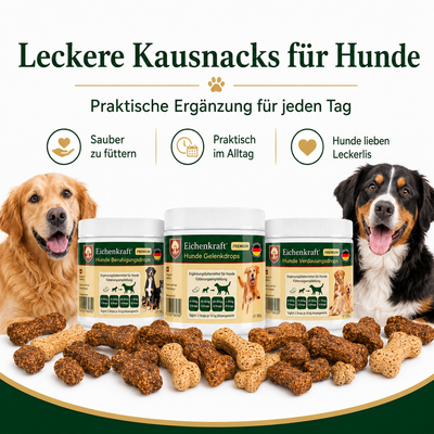 Eichenkraft Dog Drops Set of 3 – Joints, Digestion & Calm (3 × 200 g)