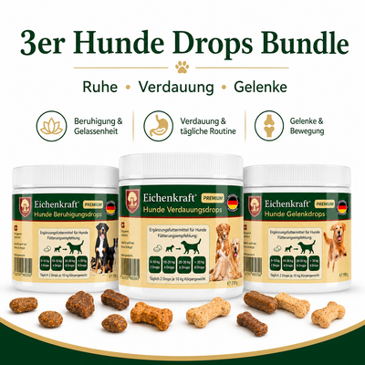 Eichenkraft Dog Drops Set of 3 – Joints, Digestion & Calm (3 × 200 g)