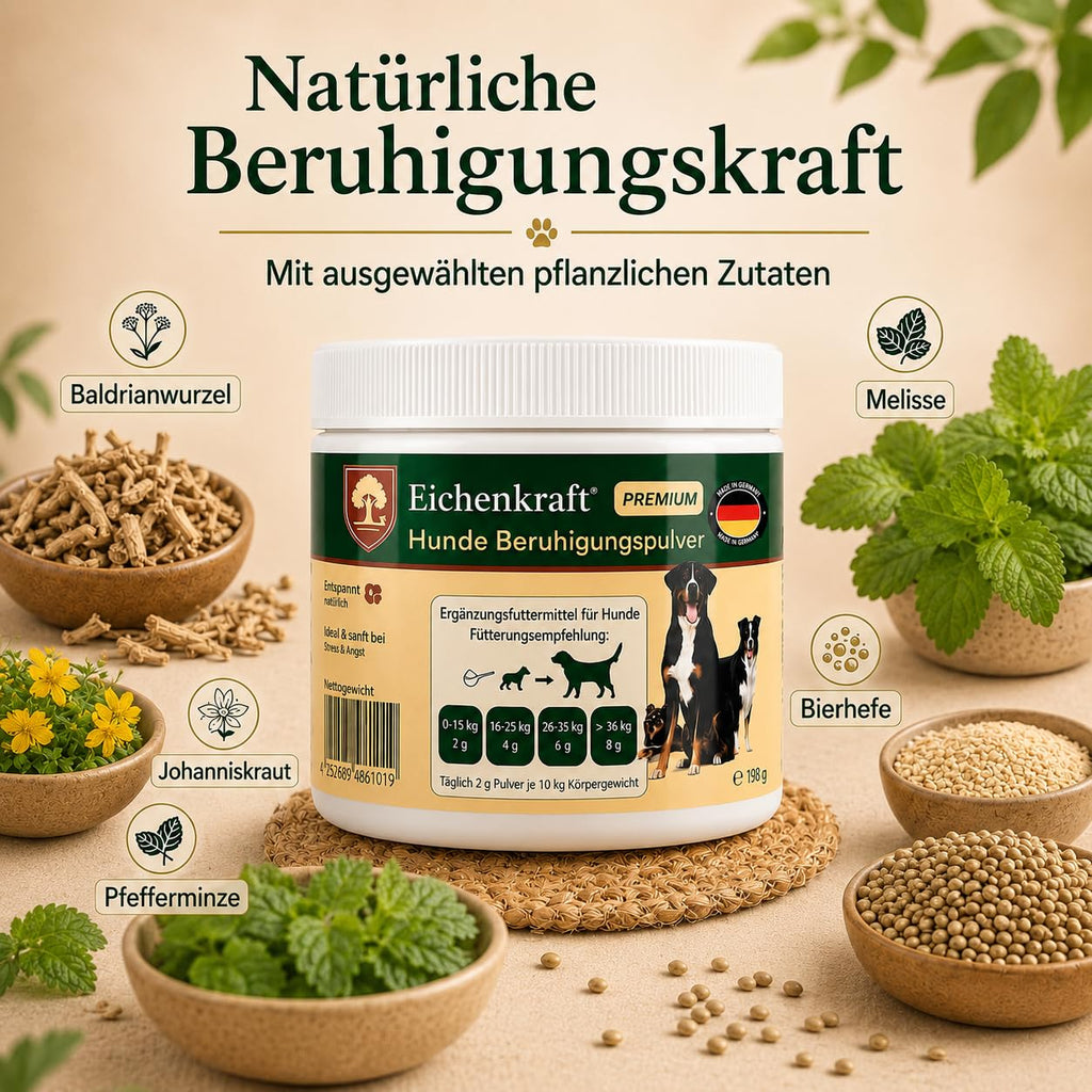 Eichenkraft Premium Hunde Beruhigungspulver - 180g