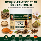Premium Hunde Verdauungspulver 180g – Probiotika für Hunde Darmflora – Magen Darm Pulver Hund – Unterstützung Verdauung & Kotkonsistenz – Natürliches Ergänzungsfuttermittel Hund – Made in Germany