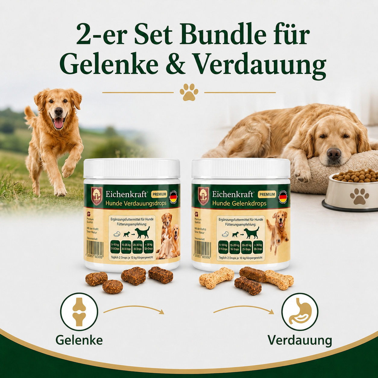 Eichenkraft Gelenk & Verdauung Drops 2er Set (2 × 270 g)
