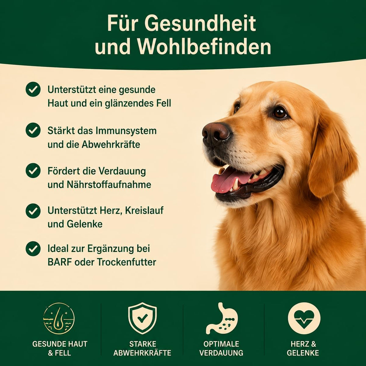Eichenkraft Premium Barf Öl für Hunde - 500ml