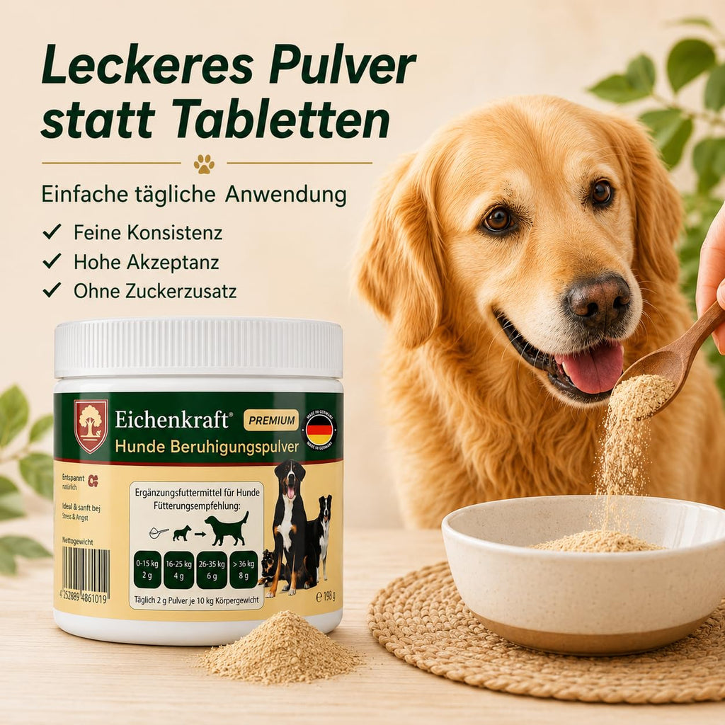 Eichenkraft Premium Hunde Beruhigungspulver - 180g