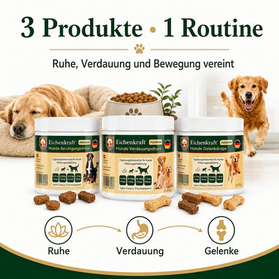 Eichenkraft Dog Drops Set of 3 – Joints, Digestion & Calm (3 × 200 g)