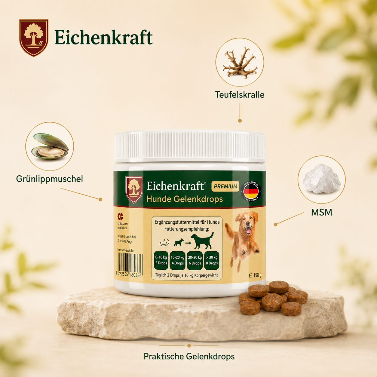 Eichenkraft Gelenk & Verdauung Drops 2er Set (2 × 270 g)
