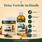 Eichenkraft BARF-Starter Set – Gelenkpulver 180 g + BARF Öl 500 ml