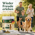Premium Hunde Gelenkpulver – Gelenksupport mit Glucosamin, Chondroitin & MSM – Gelenke & Knorpel Aufbau – Beweglichkeit Hund – Ergänzungsfuttermittel Hund – Getreidefrei – Made in Germany 180g