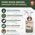 Eichenkraft Ameisenspray – Insektenspray gegen Ameisen – Ameisenköderdose – Auf Basis ätherischer Öle – Für Haus, Terrasse, Balkon & Garten – Ameisenabwehr Spray - 500ml