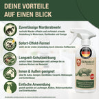 Marderspray – Marderschrecker Auto & Marderabwehr Auto – Marderschutz für Auto, Dachboden & Garage – Nagerabwehr & Tierabwehrspray mit Langzeitwirkung - 500ml