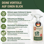 Schimmelentferner 500 ml – Entfernt Schimmel, Stockflecken & Algen – Hochwirksam gegen Schimmelpilze & Bakterien – Langzeit-Schutzwirkung – Für Bad, Küche, Wände & Fugen – Made in Germany