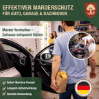 Marderspray – Marderschrecker Auto & Marderabwehr Auto – Marderschutz für Auto, Dachboden & Garage – Nagerabwehr & Tierabwehrspray mit Langzeitwirkung - 500ml