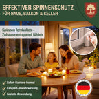 Spinnenspray – Hochwirksam gegen Spinnen – Langzeit-Schutzwirkung – Abwehr & Vorbeugung – Auf Basis ätherischer Öle – Für Haushalt, Keller, Garage & Wohnräume – 500ml