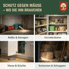 Eichenkraft Mäusespray für Haus, Keller & Garage - Langzeit – Alternative zu Mäusegift, Mäusefalle, Maulwurf Vertreiber, Rattenfalle & Rattengift Tierabwehrspray – 500ml