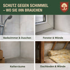 Schimmelentferner 500 ml – Entfernt Schimmel, Stockflecken & Algen – Hochwirksam gegen Schimmelpilze & Bakterien – Langzeit-Schutzwirkung – Für Bad, Küche, Wände & Fugen – Made in Germany