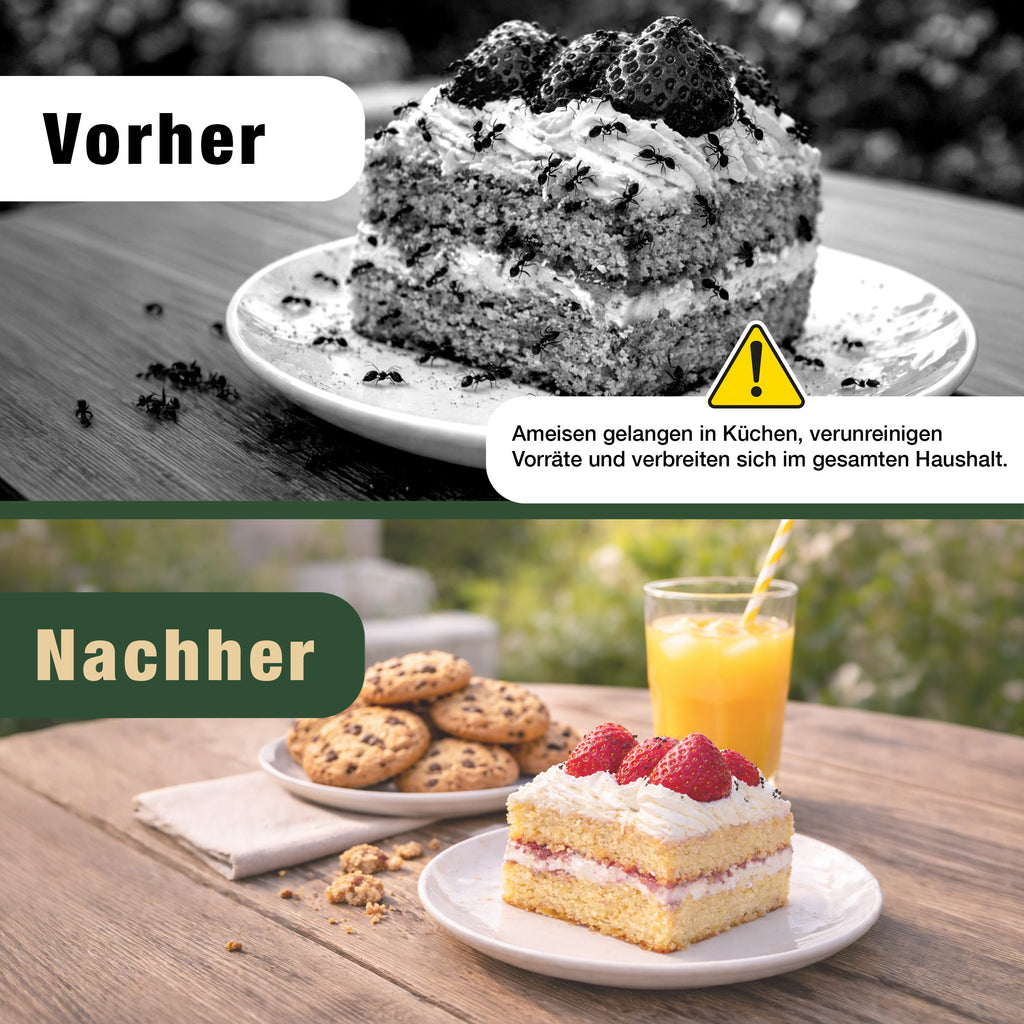 Eichenkraft Ameisenspray – Insektenspray gegen Ameisen – Ameisenköderdose – Auf Basis ätherischer Öle – Für Haus, Terrasse, Balkon & Garten – Ameisenabwehr Spray - 500ml