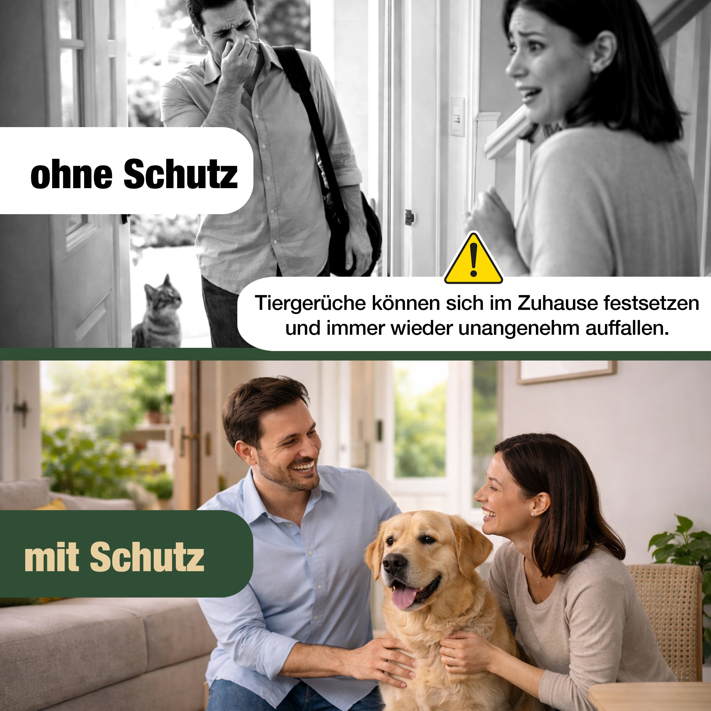 Eichenkraft Enzymreiniger & Geruchsneutralisierer Katzenurin – Enzymreiniger Hundeurin – Geruchsentferner & Textilerfrischer – Katzenurin Entferner für Haushalt & Textilien – 500ml
