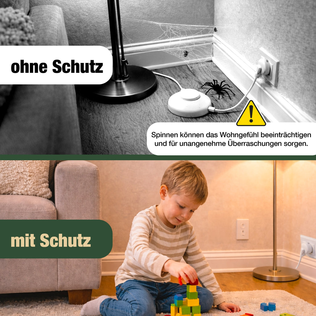 Spinnenspray – Hochwirksam gegen Spinnen – Langzeit-Schutzwirkung – Abwehr & Vorbeugung – Auf Basis ätherischer Öle – Für Haushalt, Keller, Garage & Wohnräume – 500ml