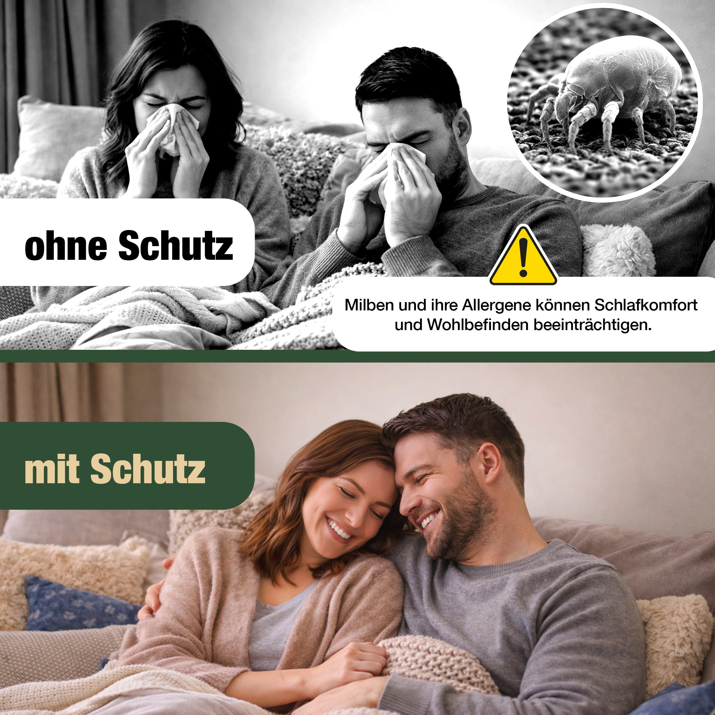 Milbenspray Hochwirksam gegen Milben – Langzeit-Schutzwirkung – Für Haushalt, Polster, Matratze & Tierumgebung – Auf Basis ätherischer Öle – 500ml
