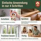 Eichenkraft Holzwurmspray – Hochwirksam Holzwurm bekämpfen - Starkes Holzwurmmittel gegen Holzwürmer Holzschädlinge – Geeignet für Möbel Balken Holzoberflächen - Auf Basis ätherischer Öle - 500ml