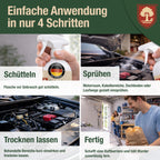 Marderspray – Marderschrecker Auto & Marderabwehr Auto – Marderschutz für Auto, Dachboden & Garage – Nagerabwehr & Tierabwehrspray mit Langzeitwirkung - 500ml