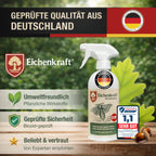 Eichenkraft Mottenspray – Hochwirksames Mottenspray gegen Kleidermotten & Mottenbefall – Langzeit-Schutzwirkung – Für Kleiderschrank, Textilien, Teppiche & Haushalt – Auf Basis ätherischer Öle - 500ml