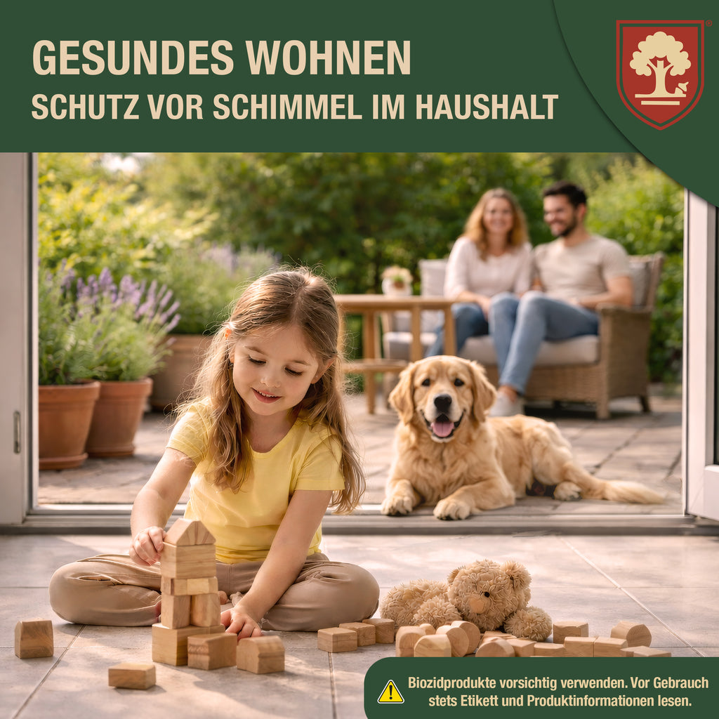 Schimmelentferner 500 ml – Entfernt Schimmel, Stockflecken & Algen – Hochwirksam gegen Schimmelpilze & Bakterien – Langzeit-Schutzwirkung – Für Bad, Küche, Wände & Fugen – Made in Germany