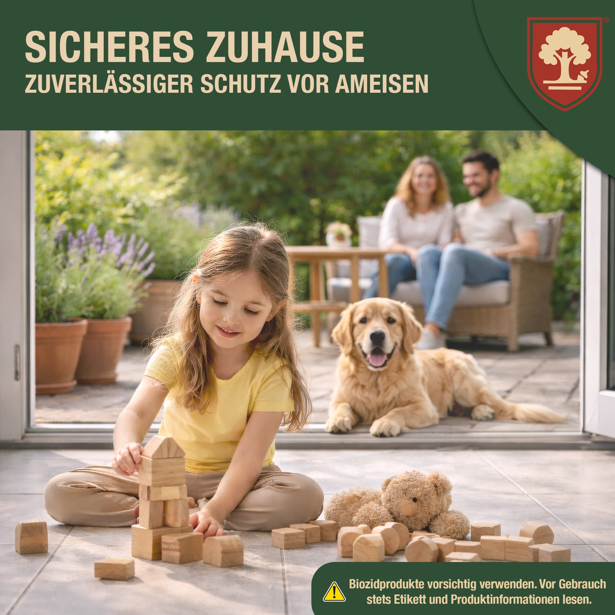 Eichenkraft Ameisenspray – Insektenspray gegen Ameisen – Ameisenköderdose – Auf Basis ätherischer Öle – Für Haus, Terrasse, Balkon & Garten – Ameisenabwehr Spray - 500ml