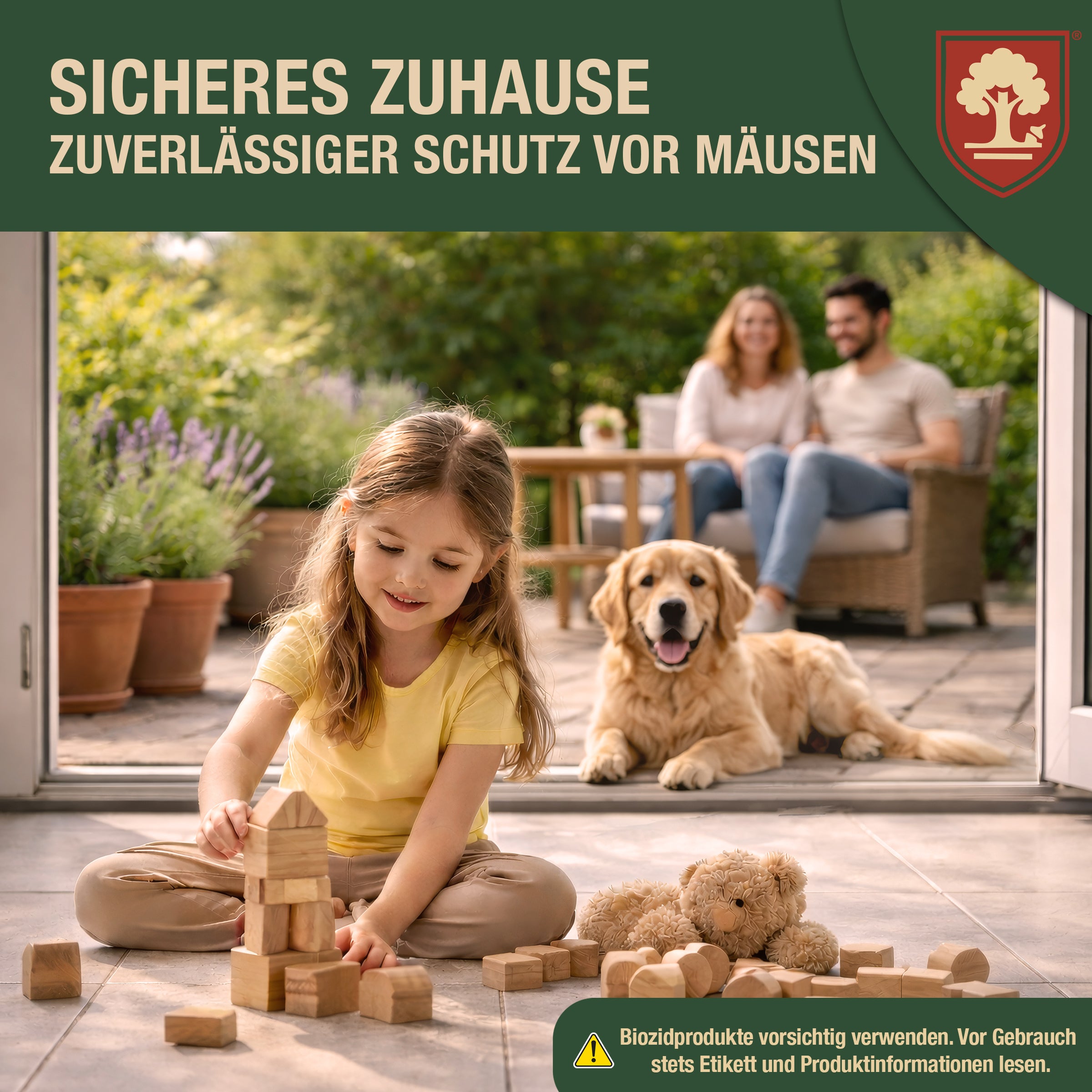 Eichenkraft Mäusespray für Haus, Keller & Garage - Langzeit – Alternative zu Mäusegift, Mäusefalle, Maulwurf Vertreiber, Rattenfalle & Rattengift Tierabwehrspray – 500ml