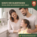 Eichenkraft Silberfischspray gegen Silberfische Papierfische – Ungezieferspray zur Tierabwehr im Haushalt – Alternative zu Silberfischfalle Silberfisch Köderdose – für Bad, Küche, Keller - 500ml