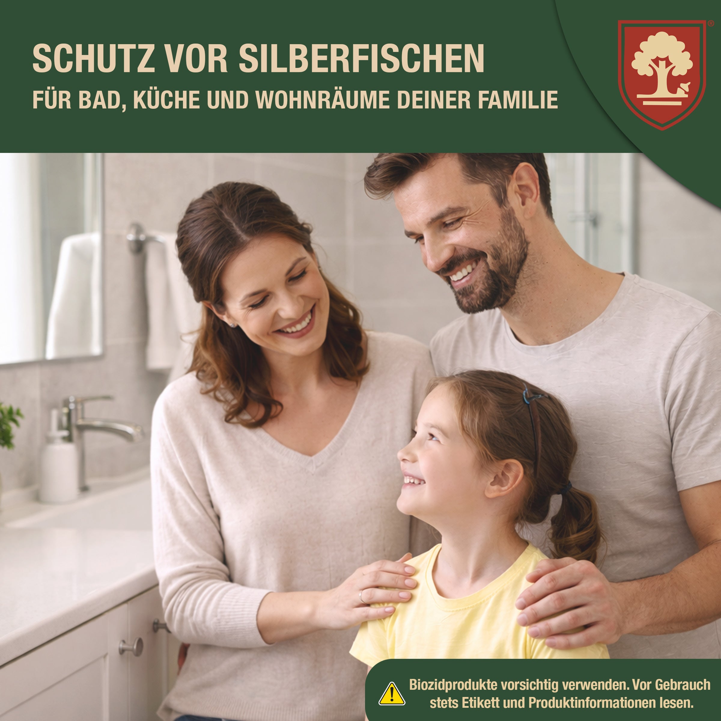 Eichenkraft Silberfischspray gegen Silberfische Papierfische – Ungezieferspray zur Tierabwehr im Haushalt – Alternative zu Silberfischfalle Silberfisch Köderdose – für Bad, Küche, Keller - 500ml