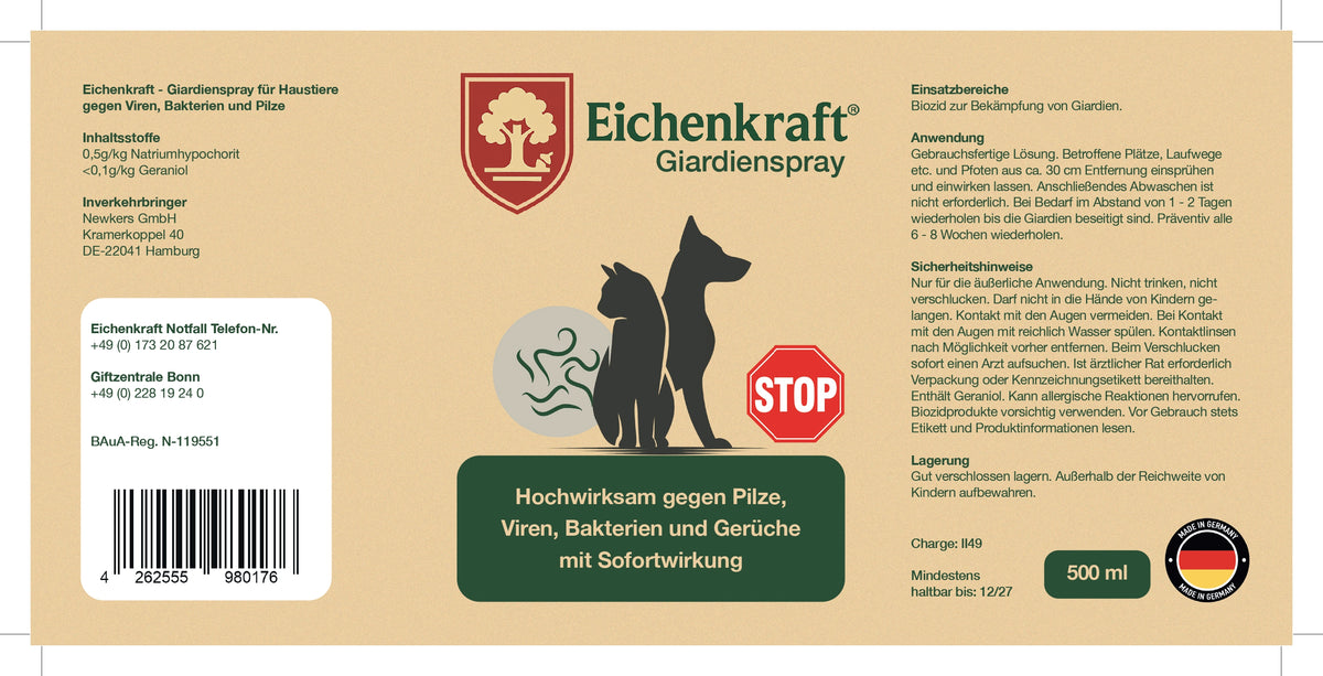 Eichenkraft Hygienespray für Tierhaushalte - 500ml