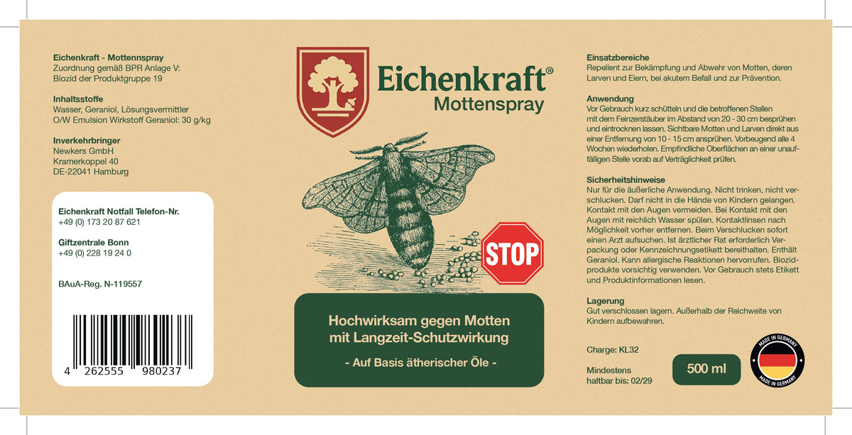 Eichenkraft Mottenspray - 500ml