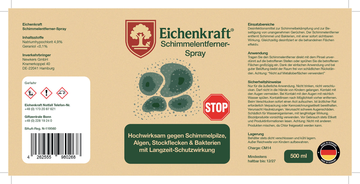 Eichenkraft Schimmelentferner Spray - 500 ml