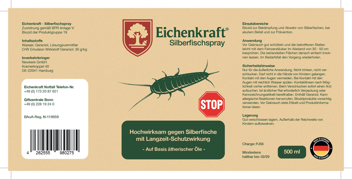 Eichenkraft Silberfischspray - 500ml