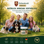 Premium Hunde Verdauungspulver 180g – Probiotika für Hunde Darmflora – Magen Darm Pulver Hund – Unterstützung Verdauung & Kotkonsistenz – Natürliches Ergänzungsfuttermittel Hund – Made in Germany