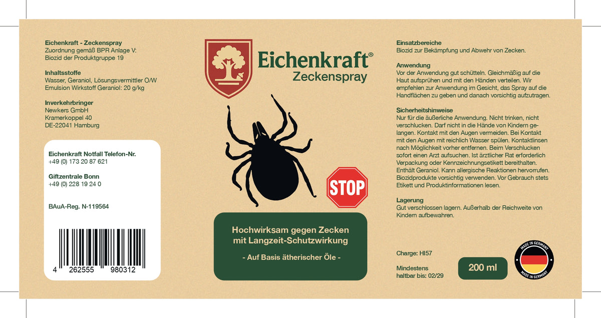 Eichenkraft Zeckenspray - 200ml & 500ml
