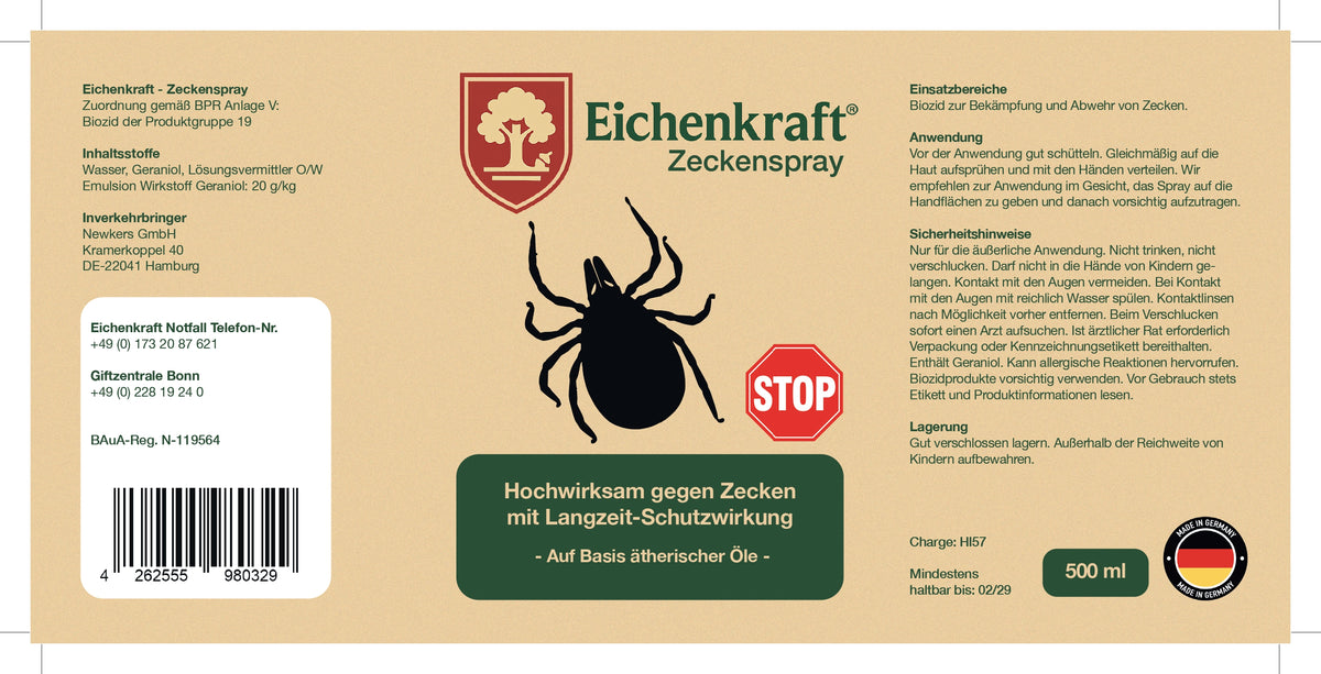 Eichenkraft Zeckenspray - 200ml & 500ml