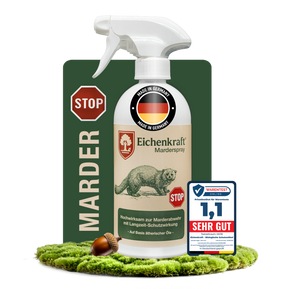 Marten Spray - Car Marten Repellent & Car Marten Deterrent - Marten Protection for Car, Attic & Garage - Rodent Repellent & Animal Deterrent Spray with Long-Term Effect - 500ml