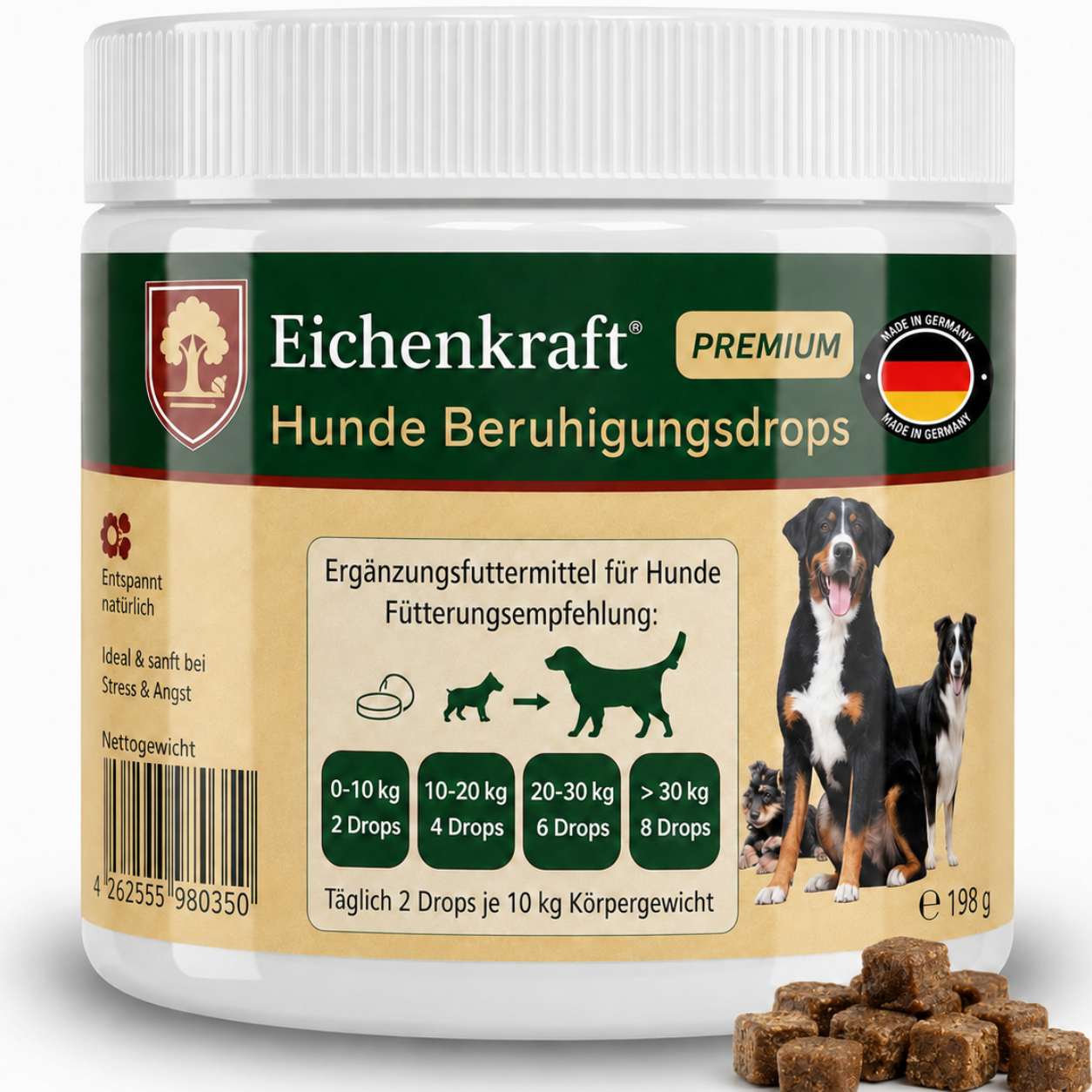 Eichenkraft Hunde Beruhigungsdrops – im 2er Set Ruhe & Verdauung