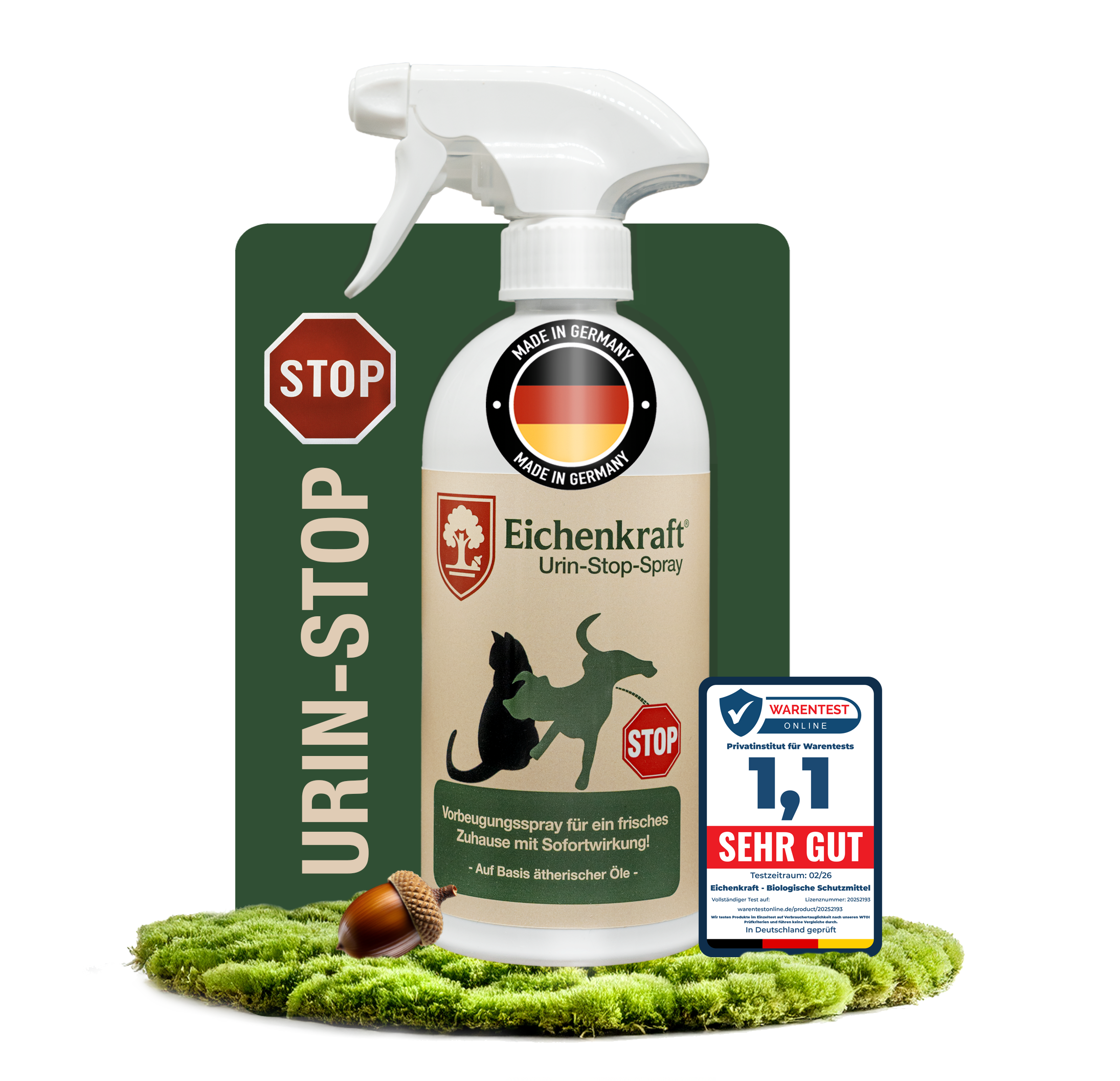 Eichenkraft Urin-Stop-Spray 500ml – Geruchsneutralisierer & Vorbeugung