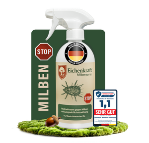 Mite Spray Highly effective against mites - Long-lasting protective effect - For household, upholstery, mattress & pet environment - Based on essential oils - 500ml